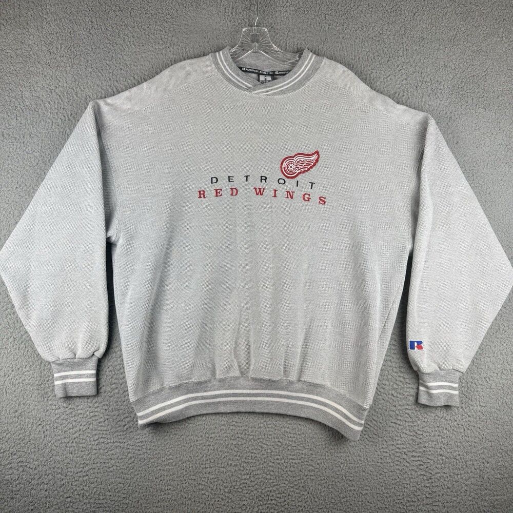 Vintage Russell Athletic Detroit Red Wings NHL Sweatshirt Mens XXL USA Made